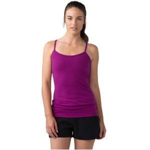 Lululemon Power Y Tank Top Shirt Womens 8 Plum Purple Racerback Bra Sleeveless